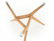 ASHMORE stół blat - transparentny, noga - naturalny ashmore stół blat - transparentny, noga - naturalny