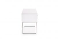 Nowoczesne biurko B30 z szufladami 120 cm - biały / chrom biurko do młodzieżowe