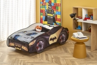 Łóżko dziecięce z materacem Batcar - wielobarwny batcar łóżko wielobarwny (1p=1szt)