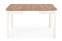 Stół rozkładany Biatro - 90x90 - dąb artisan / biały stół na białych nogach