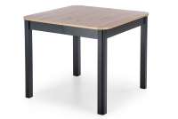 Stół rozkładany Biatro 90x90 - dąb artisan / czarny kwadratowy stół