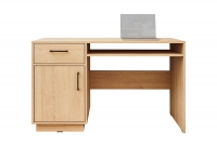 Biurko młodzieżowe Santiago 04 z szufladą 125 cm - dąb biurko drewnianie