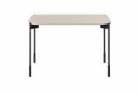 Stolik kawowy prostokątny Sonatia na metalowych nogach 70 cm - kaszmir stolik prostokątny