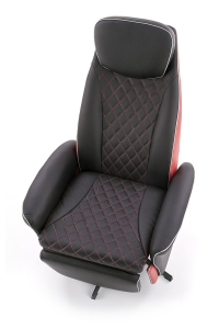CAMARO fotel wypoczynkowy czarny / czerwony camaro fotel wypoczynkowy czarny / czerwony