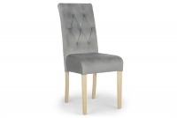 Krzesło tapicerowane Castello 5 - szary Salvador 17 / nogi buk szare krzesło do jadalni