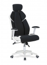 Fotel gamingowy Chrono - czarny / biały fotel dla graczy