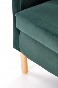 CLUBBY 2 fotel wypoczynkowy ciemny zielony / naturalny clubby 2 fotel wypoczynkowy ciemny zielony / naturalny