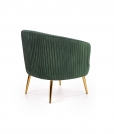 CROWN fotel wypoczynkowy ciemny zielony / złoty crown fotel wypoczynkowy ciemny zielony / złoty