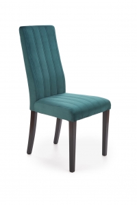 DIEGO 2 krzesło czarny / tap. velvet pikowany Pasy - MONOLITH 37 (ciemny zielony) diego 2 krzesło czarny / tap. velvet pikowany pasy - monolith 37 (ciemny zielony)
