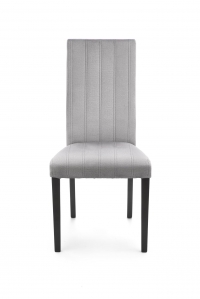 DIEGO 2 krzesło czarny / tap. velvet pikowany Pasy - MONOLITH 85 (jasny popiel) diego 2 krzesło czarny / tap. velvet pikowany pasy - monolith 85 (jasny popiel)