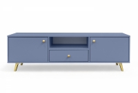 Dwudrzwiowa szafka RTV Siena z szufladą 160 cm - zgaszony błękit Dwudrzwiowa szafka RTV Siena z szufladą 160 cm - zgaszony błękit