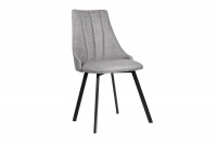 Krzesło tapicerowane Empoli 2 Metal szare krzesło do jadalni
