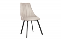 Krzesło tapicerowane Empoli 2 Metal - beż Element 17 / czarne nogi beżowe krzesło