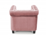 ERIKSEN fotel wypoczynkowy różowy / czarny eriksen fotel wypoczynkowy różowy / czarny
