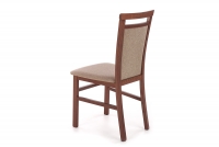 Krzesło drewniane Erota z tapicerowanym siedziskiem - Inari 23 / ciemny orzech drewniane krzesło do salonu