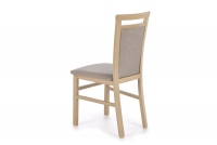 Krzesło drewniane Erota z tapicerowanym siedziskiem - Inari 26 / dąb sonoma drewniane krzesło do jadalni