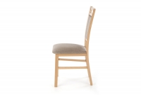 Krzesło drewniane Estan - beż plecionka Inari 26 / dąb sonoma krzesło do kuchni