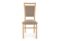 Krzesło drewniane Estan - beż plecionka Inari 26 / dąb sonoma klasyczne drewniane krzesło