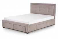 Łóżko tapicerowane Evora 160x200 - beż łóżo beżowe