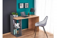 Nowoczesne biurko Fino z półkami 122 cm - dąb wotan / antracyt biurko dla dziecka 