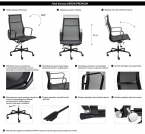 Fotel biurowy AERON PREMIUM czarny - siatka, aluminium fotel biurowy aeron premium czarny - siatka, aluminium