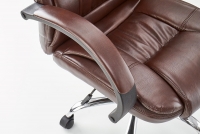Fotel biurowy Relax z podłokietnikami - ciemny brąz Fotel biurowy Relax z podłokietnikami - ciemny brąz