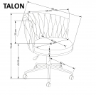 Fotel biurowy Talon - jasny beż fotel biurowy talon - jasny beż