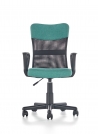 Fotel biurowy Timmy - turkusowy zielony fotel do salonu