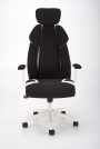 Fotel gamingowy Chrono z podłokietnikami - czarny / biały fotel gamingowy chrono z podłokietnikami - czarny / biały