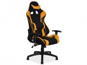 Fotel gamingowy Viper z podłokietnikami - czarny / żółty  Fotel gamingowy Viper z podłokietnikami - czarny / żółty 