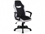 Fotel gamingowy Camaro czarno-szary fotel gamingowy biurowy 