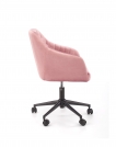 Fotel obrotowy Fresco - różowy velvet różowy fotel do salonu