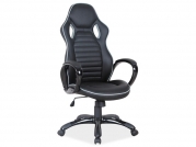 Fotel gamingowy Q-105 czarny z szarym wykończeniem fotel biurowy gamingowy 