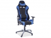 Fotel biurowy Viper - czarny / niebieski Fotel biurowy Viper - czarny / niebieski