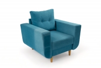 Fotel Penelope Slim- niebieski - tkanina aston niepikowany 19 Fotel Penelope Slim- niebieski - tkanina aston niepikowany 19