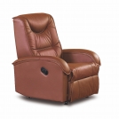 Fotel rozkładany Jeff ekoskóra/brązowy fotel rozkładany jeff ekoskóra/brązowy