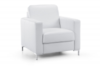 Fotel wypoczynkowy Basic - Etap Sofa biały fotel
