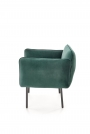 Fotel wypoczynkowy Brasil - ciemny zielony/ czarny fotel wypoczynkowy brasil - ciemny zielony/ czarny