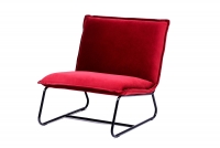 Fotel wypoczynkowy loft Paris - Czerwony - Wyprzedaż czerwony fotel loft 