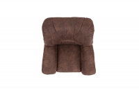 Fotel wypoczynkowy Lonigo - brązowa tkanina Preston 29 fotel z szerokim oparciem 