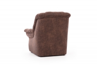 Fotel wypoczynkowy Lonigo - brązowa tkanina Preston 29 fotel wolnostojący 