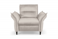 Fotel wypoczynkowy Milaro - beżowy welur Element 17 Fotel wypoczynkowy Milaro - beżowy welur Element 17