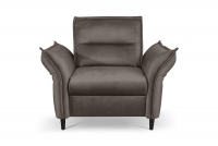 Fotel wypoczynkowy Milaro - brązowy welur Element 05 Fotel wypoczynkowy Milaro - brązowy welur Element 05