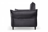 Fotel wypoczynkowy Milaro - grafitowy welur Element 01 Fotel wypoczynkowy Milaro - grafitowy welur Element 01