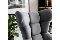 Fotel wypoczynkowy obrotowy Sensi - Bestseller 2021  fotel z przeszyciami na oparciu 
