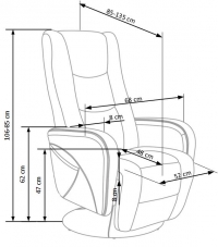 Fotel z funkcją masażu Pulsar cappucino fotel z funkcją masażu pulsar cappucino