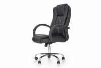 Fotel biurowy Relax z podłokietnikami - czarny elagancki czarny fotel