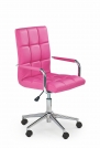 Fotel młodzieżowy Gonzo 2 - różowy różowy fotel biurowy