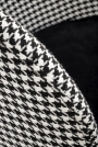 Hoker tapicerowany H113 - czarny / biały hoker tapicerowany h113 - czarny / biały