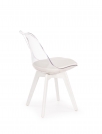 K245 krzesło bezbarwny / biały k245 krzesło bezbarwny / biały